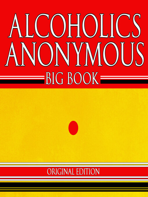 Cover image for Alcoholics Anonymous--Big Book--Original Edition